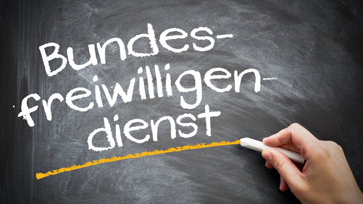 Schriftzug Bundesfreiwilligendienst