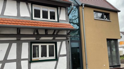 Beispiel Fachwerkhaus mit Anbau in Rheinstetten