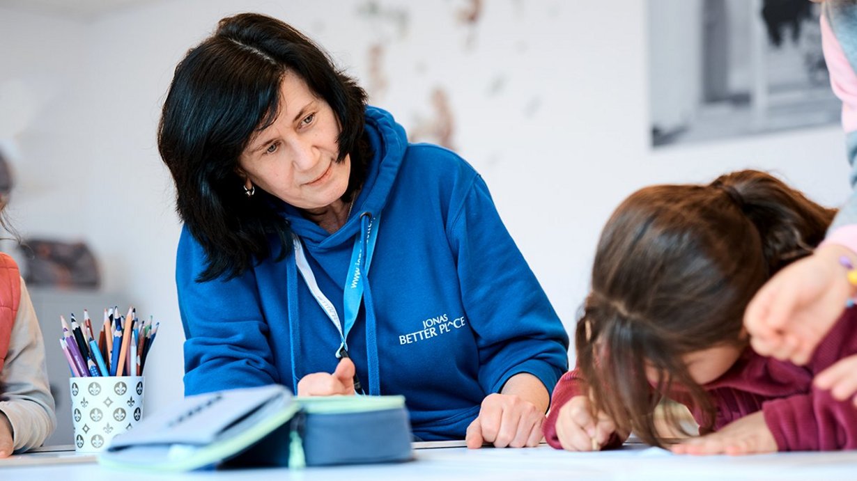 Bild zeigt Kinderbetreuung in der Erstaufnahme Kornwestheim