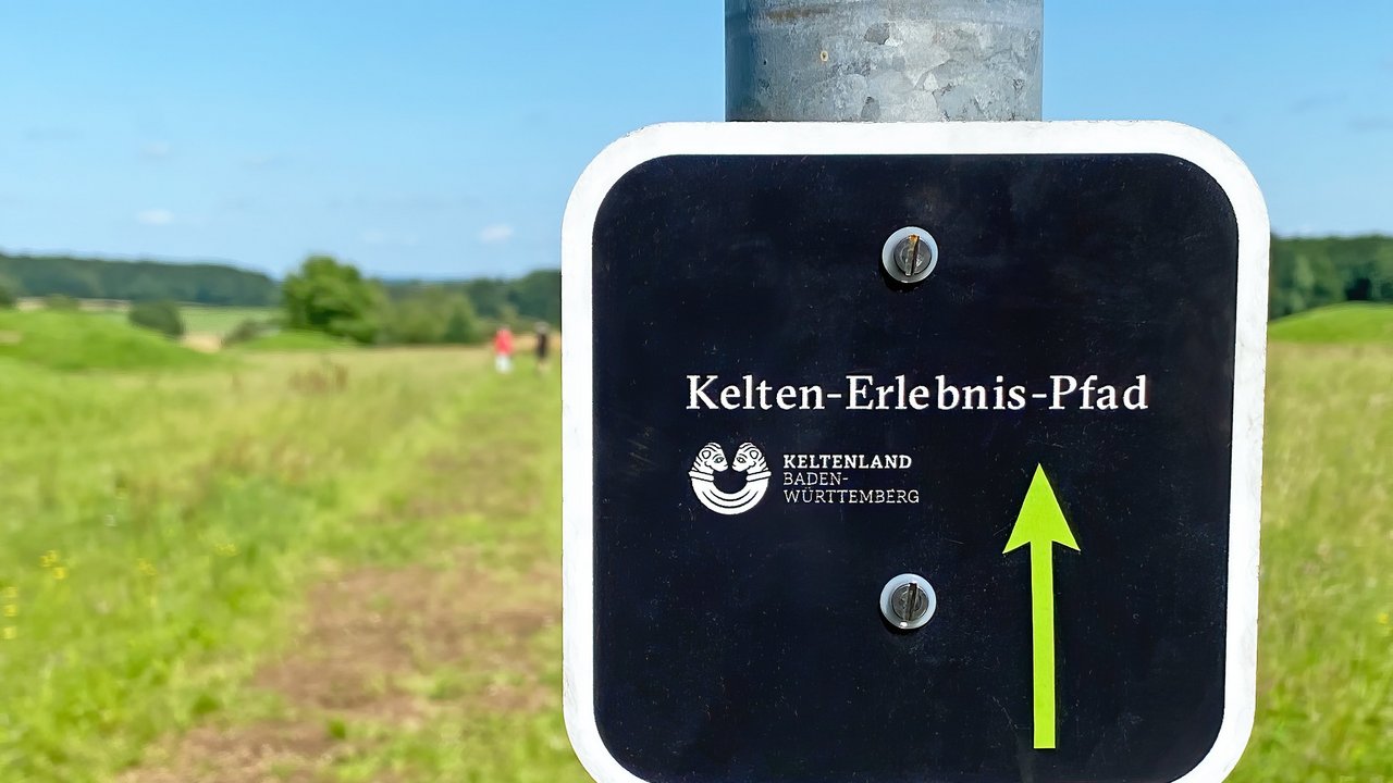 Kelten Erlebnis Pfad, Heidegraben, Hügelgräber in der Nähe von Grabenstetten, Schwäbische Alb