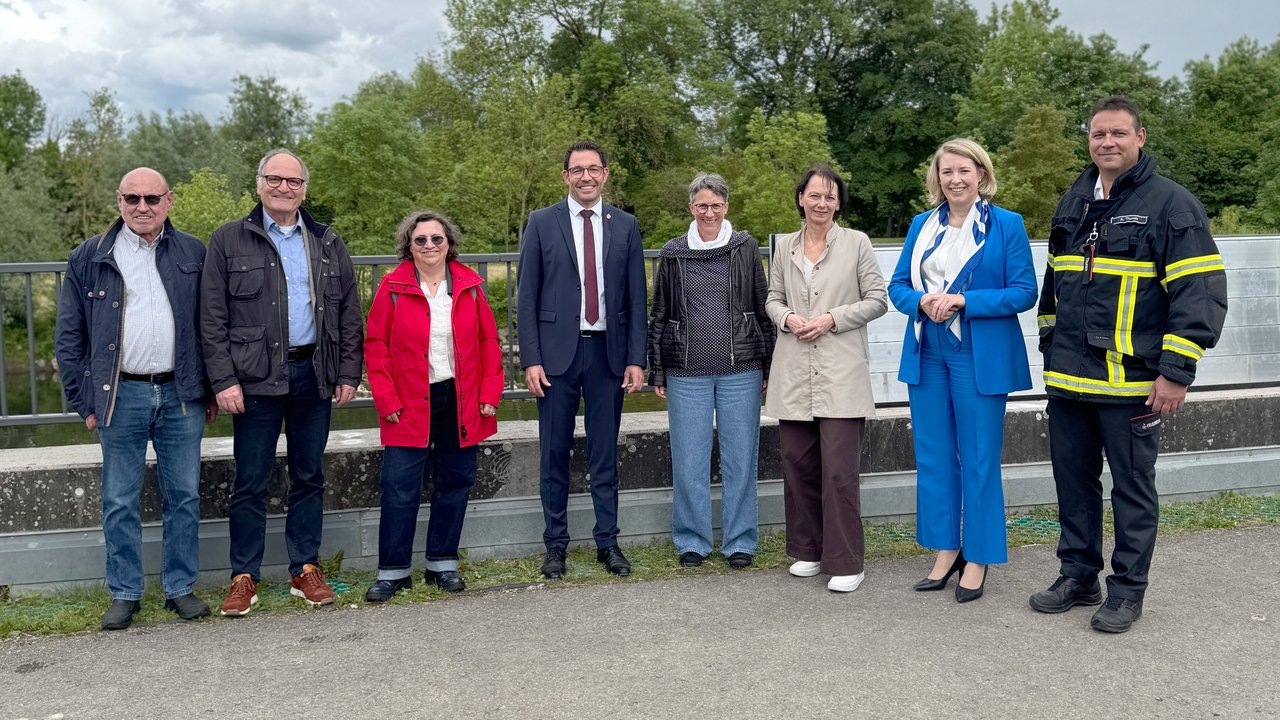 Einweihung Hochwasserschutzmaßnahme Neckartailfingen