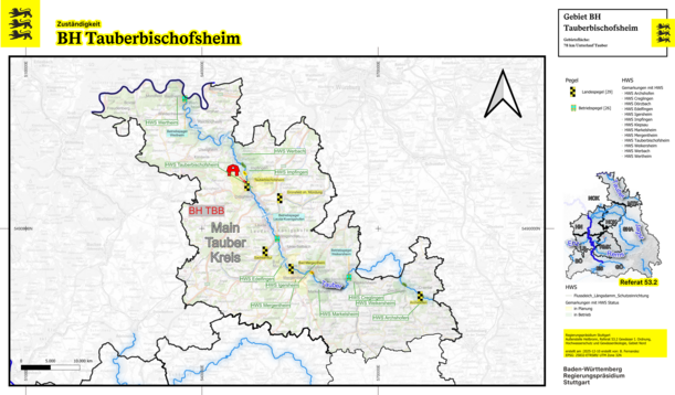 Karte des Betriebshofs Tauberbischofsheim