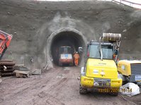 Tunnelvortrieb bei 15m Tiefe