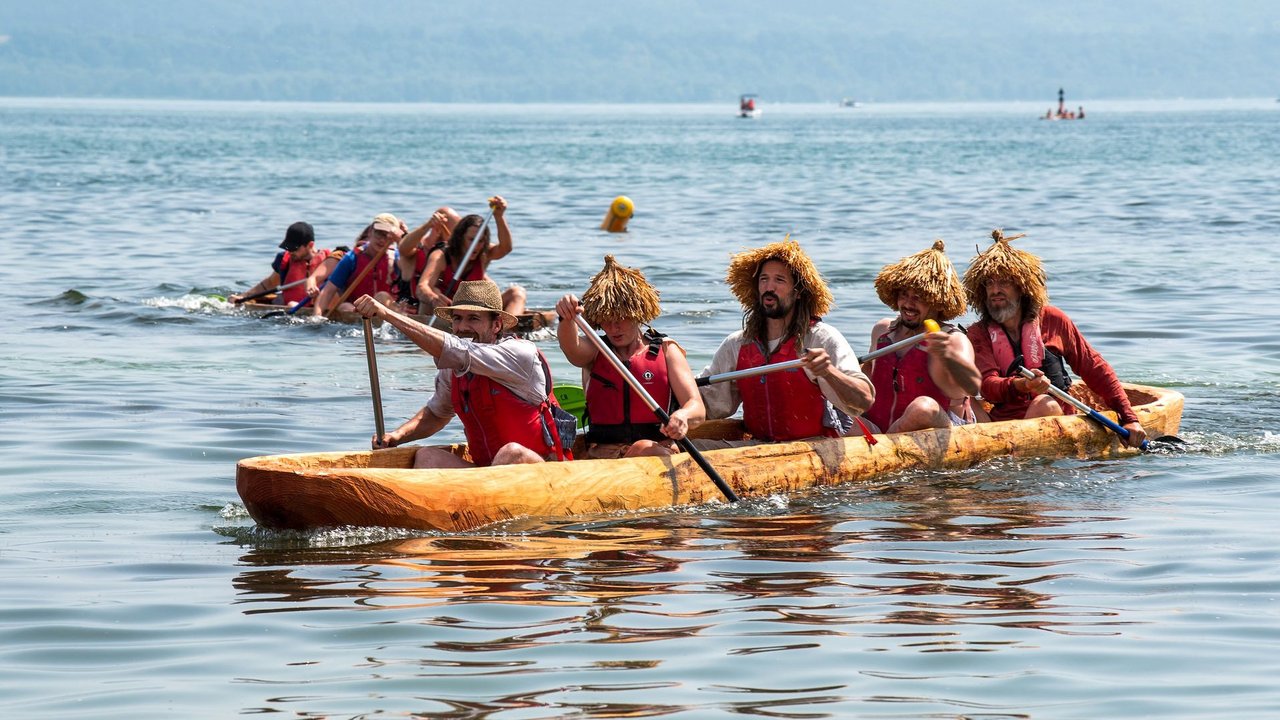 Internationale Einbaum Regatta 2025 am Lac de Neuchâtel in St Blaise