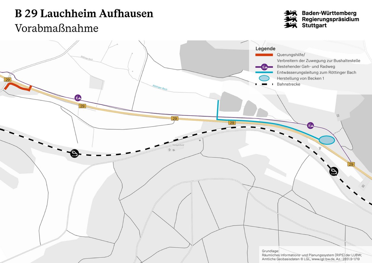 B 29 Lauchheim Aufhausen Vorabmaßnahme