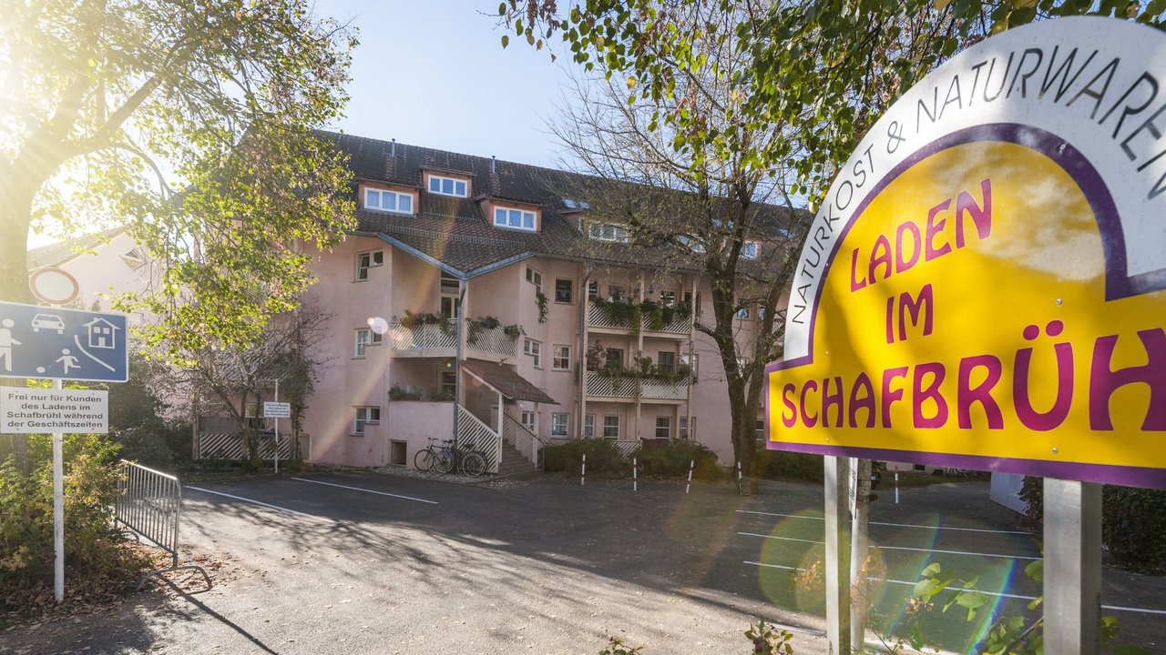 Siedlung Schafbrühl (Architekten J. Eble, B. Sambeth, W. Oed, G. Häfele, 1984-85), Tübingen, Baden-Württemberg