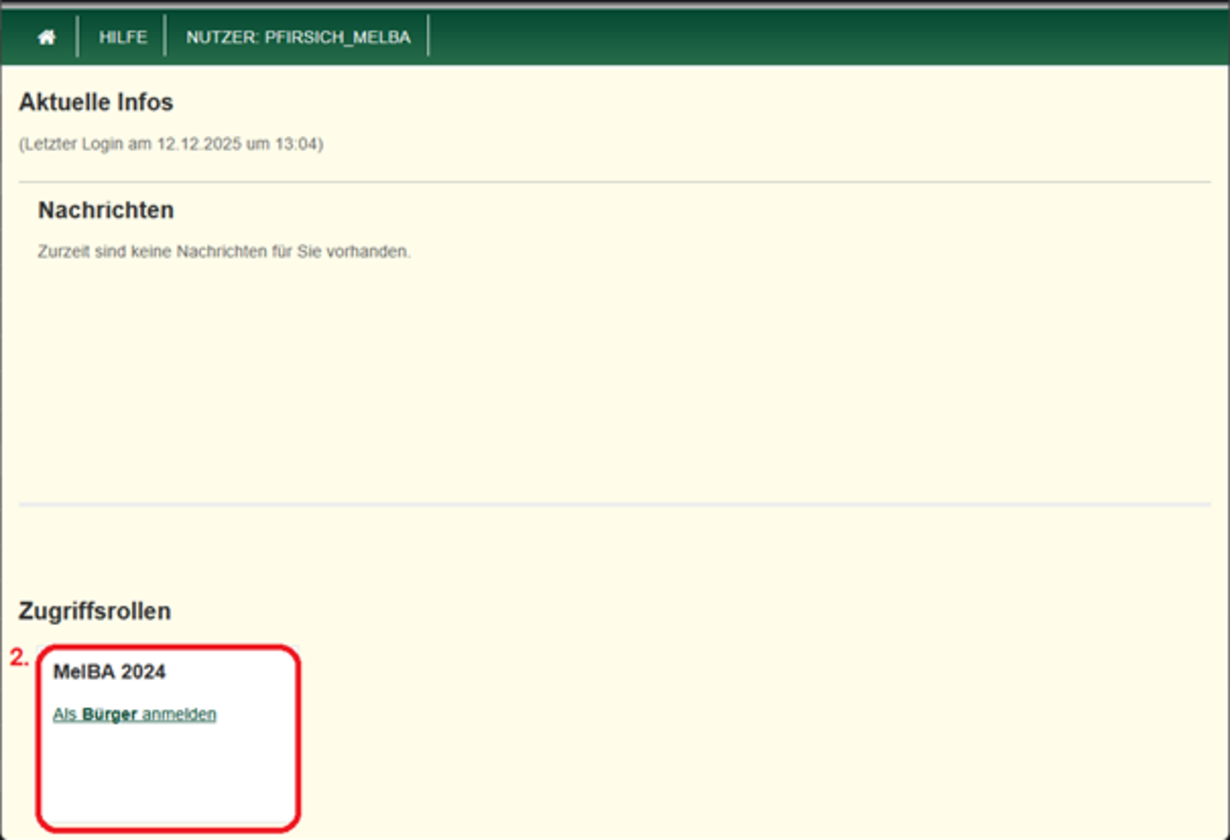 Bestandsmeldung Abbildung 2
