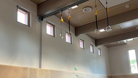 Sporthalle und Musikraum im Michelbachhaus