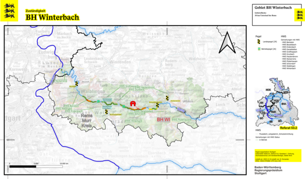 Karte des Betriebshof Winterbach