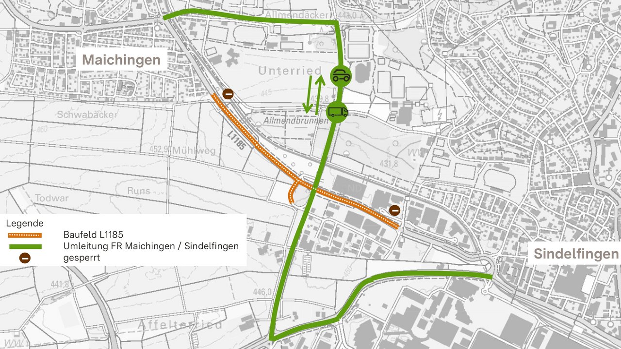 Umleitungsplan