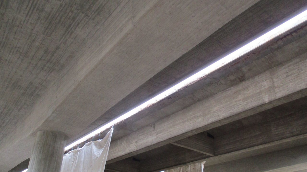 Der östliche Teil der Gumpenbachbrücke vor der Sprengung