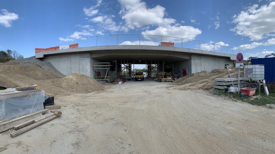 Baustelle B 27 Brücke