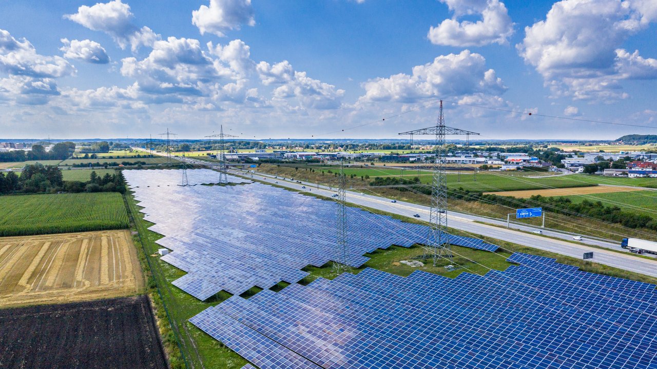 Flächendeckende Solaranlage