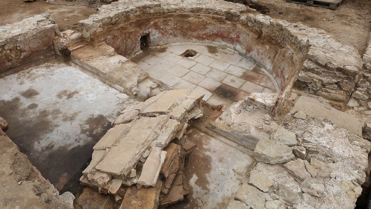 Badetrakt eines Gebäudes in der römischen Siedlung Neuenstadt am Kocher