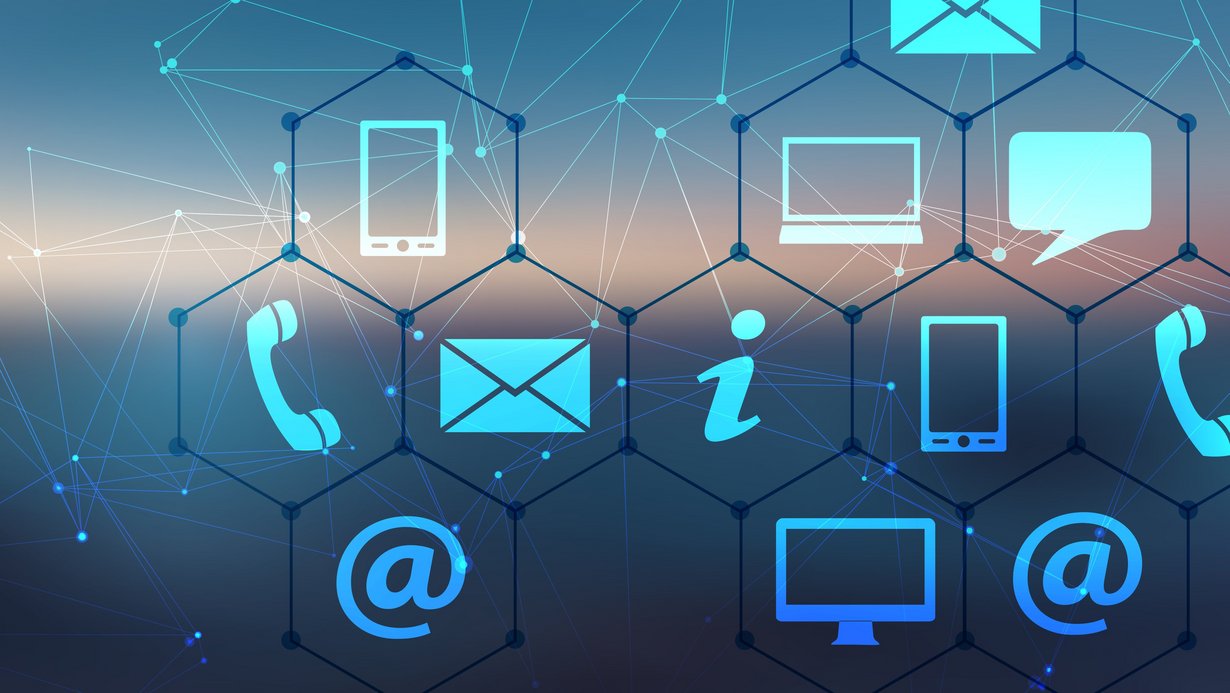 Bild zeigt verschiedene Kontakt-Icons