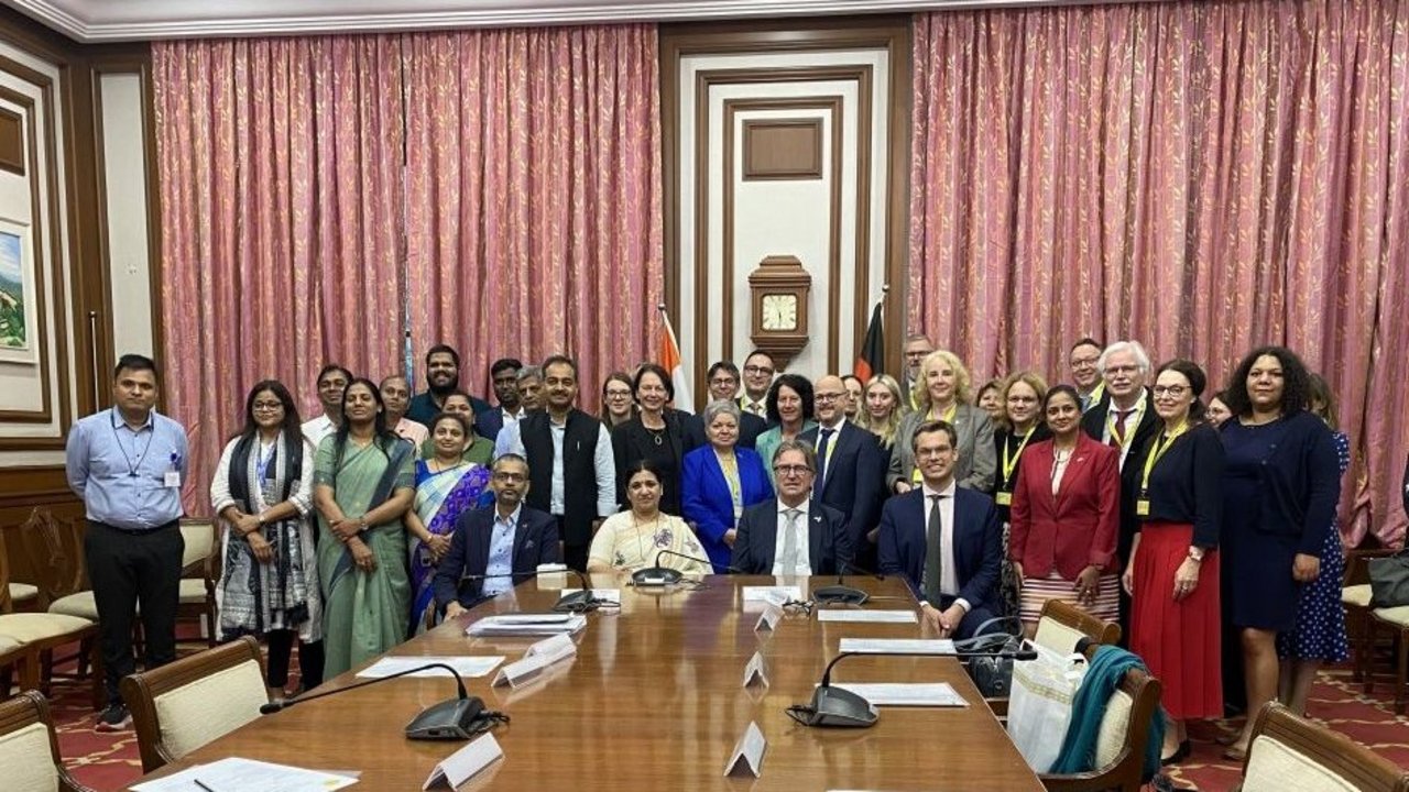 Gruppenfoto der Delegationsreise nach Indien