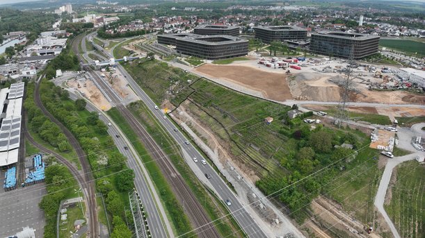 Foto der Baustelle