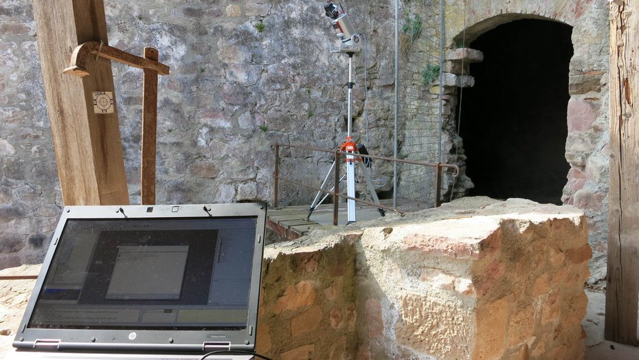 Einsatz eines terrestrischen Laserscanners in der archäologischen Denkmalpflege