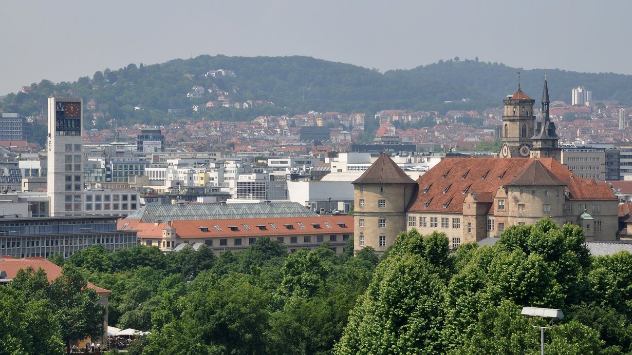 Stuttgarter Rathaus und Schloss