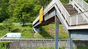 B 10 Überführung eines Fußgängersteg (Plochingen) Bauwerksdarstellung