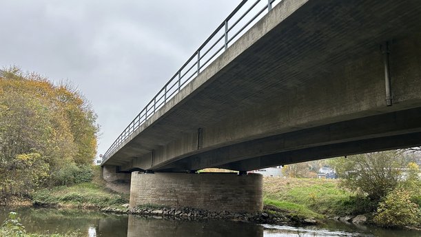 Brückenuntersicht der Tauberbrücke