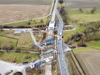 Luftaufnahme der Baumaßnahme