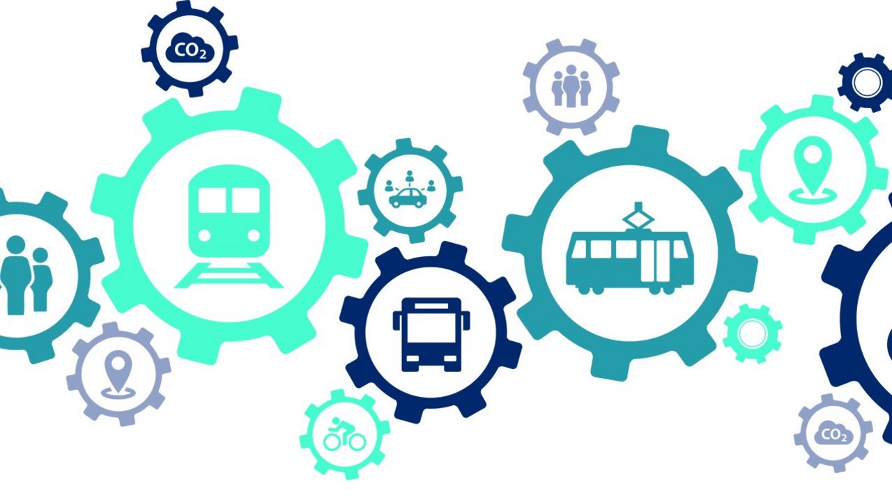 Neue Mobilität – Rad- und Fußverkehr, ÖPNV und Motorisierter Individualverkehr greifen wie Zahnräder ineinander