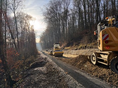 Aufbau konstruktiv bewehrte Erde