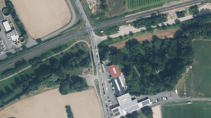 Luftbild Grünbachbrücke