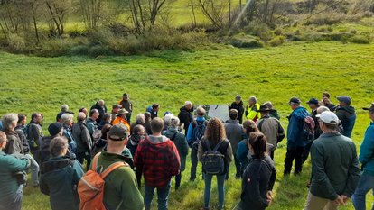 Exkursion im Rahmen des Biberberatendentreffens