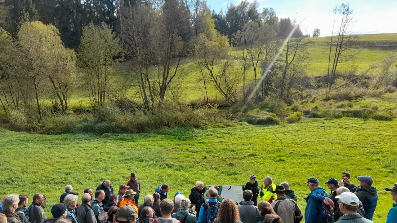 Exkursion im Rahmen des Biberberatendentreffens