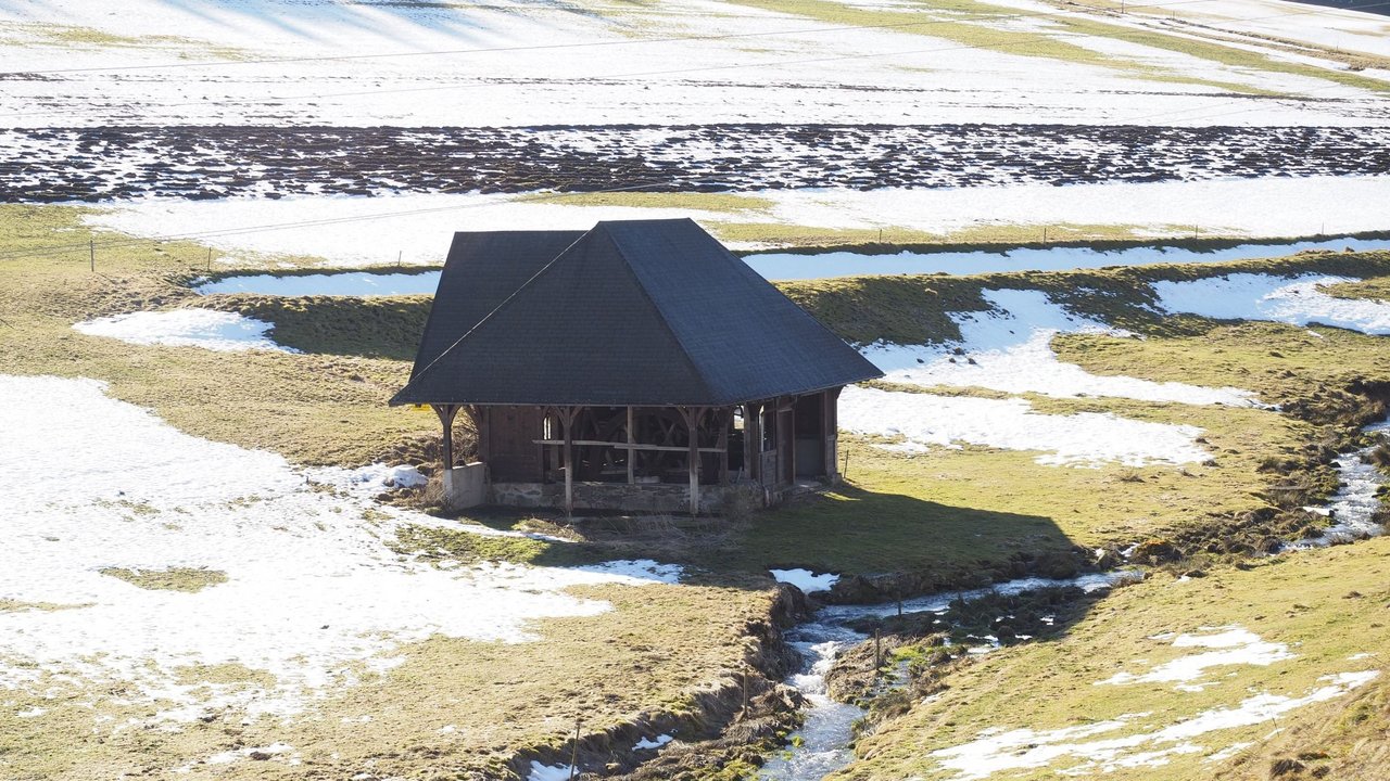 Hütte im Schollachtal, Quelle Landesamt für Denkmalpflege im Regierungspräsidium Stuttgart