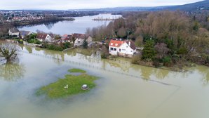 Überschwemmte Landschaft Bild zeigt Überschwemmte Landschaft